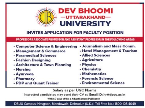 Professor Associate Professor And Assistant Professor Jobs At Dev