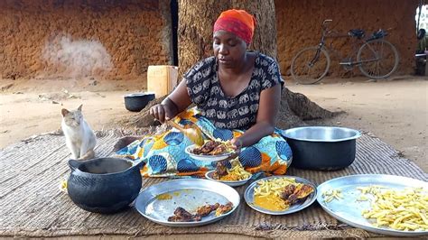 African Village Life Cooking Most Appetizing Delicious Village Chicken