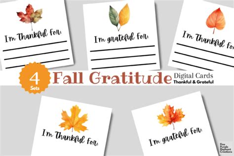 Fall Thanksgiving Thankful Cards Print Graphic by finepurpleelephant ...