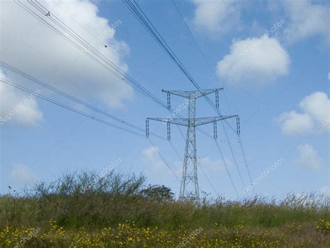 An overhead power line Stock Photo by ©vaeenma 2662128