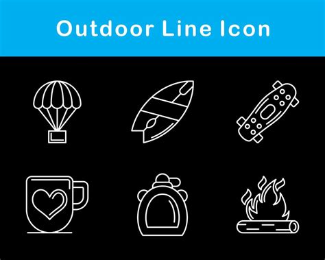 Outdoor Vector Icon Set 20651323 Vector Art At Vecteezy