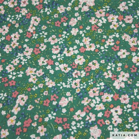 Summer Flowers Print Viscose Fabric Spring Summer Katia