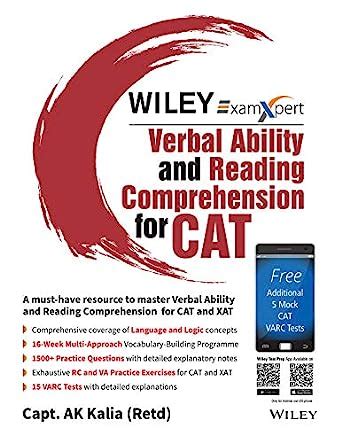 Buy Wiley S ExamXpert Verbal Ability And Reading Comprehension For CAT