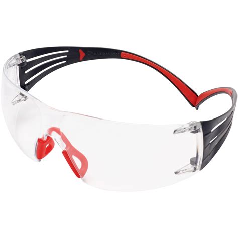 3M SF401SGAF-RED Safety Glasses Anti-Fog Coating Red Grey | Rapid