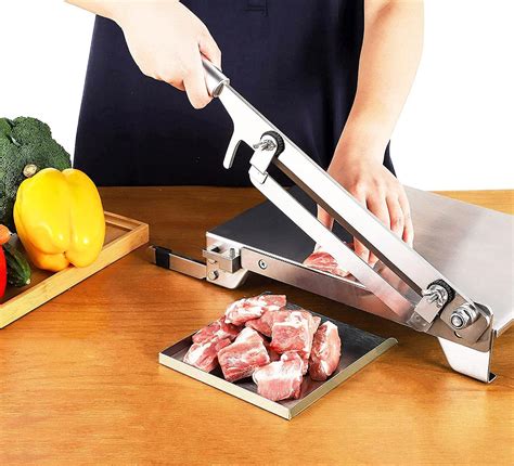 Cgoldenwall Cortador De Huesos Manual Cuchillo De Carne Para El Hogar