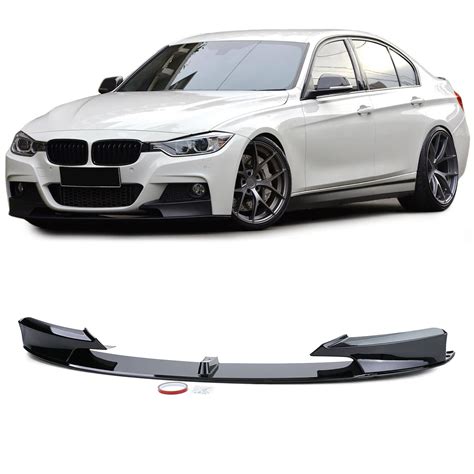 Lame de Pare chocs pour BMW Série 3 F30 F31 Noir Brillant