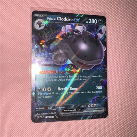 Pokémon TCG Paldean Clodsire ex Scarlet Violet Paldea Evolved 130