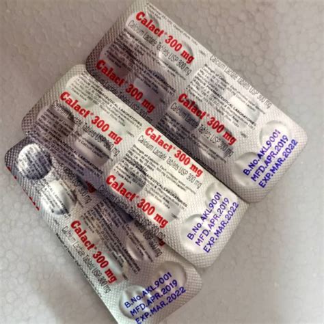 Calcium Lactate Mg Tablet S Shopee Malaysia