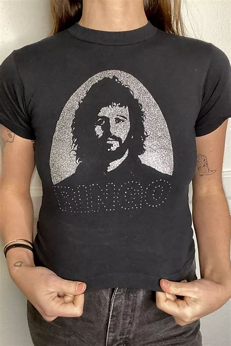 Y2k Silver Glitter Ringo Starr Tee Selected By Cherry Free People