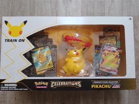 Pokemon TCG Karty Pikachu Vmax Figure Collection Celebrations AUKCE Aukro