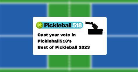 Cast your vote in the Pickleball518's "Best of 2023"