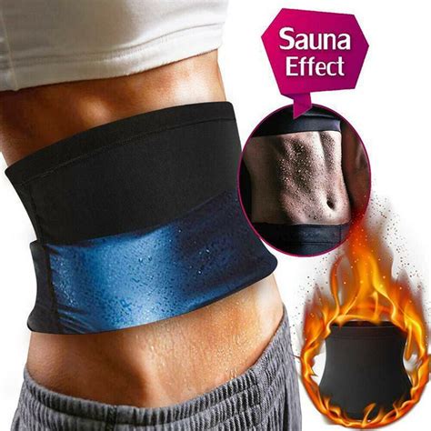 Men Women Sweat Waist Trainer Body Shaper Sauna Belt Neoprene Free