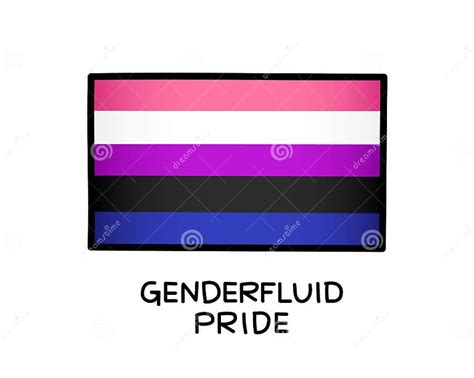 Flag Of Gender Fluid Pride A Colorful Logo Of One Of The Lgbt Flags