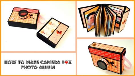 DIY Photo Album How To Make A Scrapbook Album In A Camera Box Gift