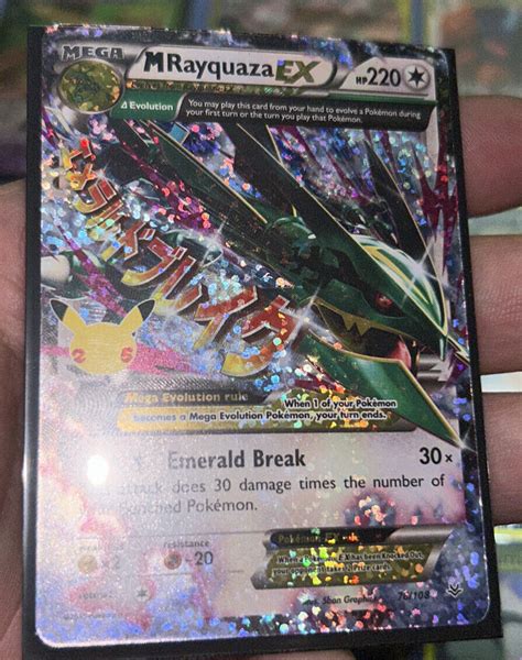 Pokemon M Rayquaza EX 25th Anniversary Celebrations 76 108 Mega Roaring