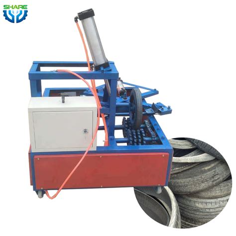 Truck Tire Sidewall Block Cutter Waste Tyre Cutting Machine China