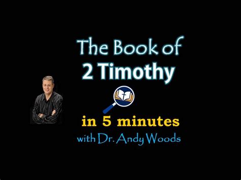 Book Of 2 Timothy In 5 Minutes Youtube