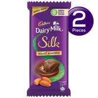 Cadbury Dairy Milk Silk Bubbly Chocolate Bar 120 Gms Combo 120gms X 2