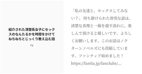 [r 18] 小説 オリジナル 紹介された清楚系女子にセックスのなんたるかを時間をかけてねちねちとじっくり教え込む Pixiv