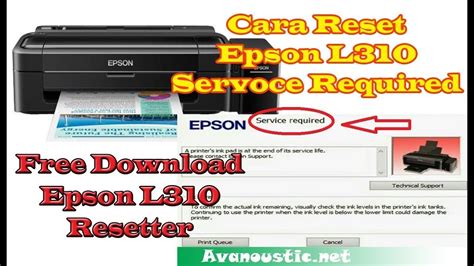 Cara Reset Epson L Service Required Dokter Printer Youtube