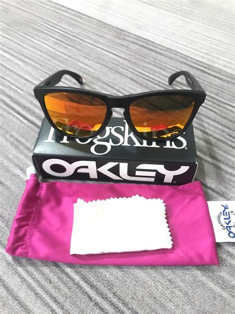 Oakley Frogskin Matte Black Prizm Ruby Men S Fashion Watches And Accessories Sunglasses