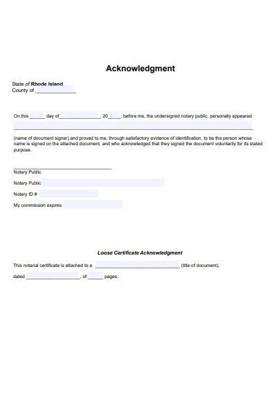 Free 51 Acknowledgment Forms In Pdf Ms Word