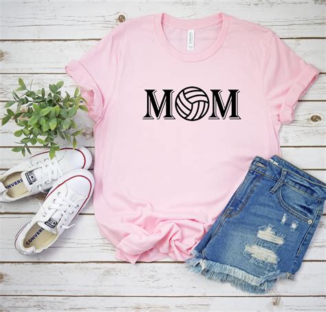 Volleyball Mom Shirt For Volleyball Mom Tshirt Volleyball Mom Tee Mom Fan Shirt Cute