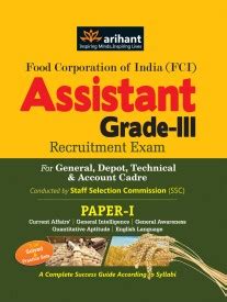 FCI Assistant Grade III Books