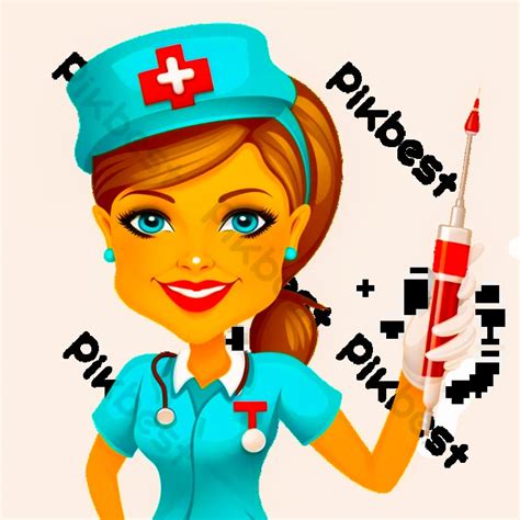 Nurse Cartoon Character With Stethoscope PNG Images | PSD Free Download ...