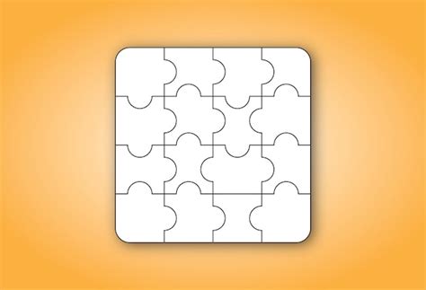 premium vector  square   puzzle piece