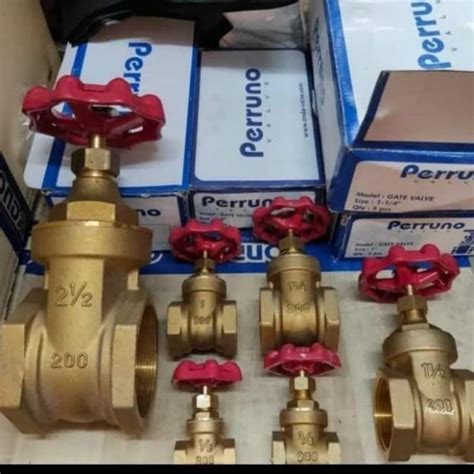 Jual Gate Valve Kuningan Drat 2 1 2 Inch Gate Valve Perruno Di Seller