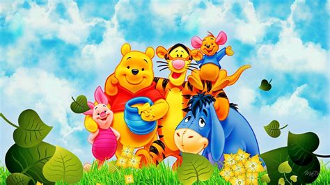 Baby Winnie The Pooh And Friends Wallpaper