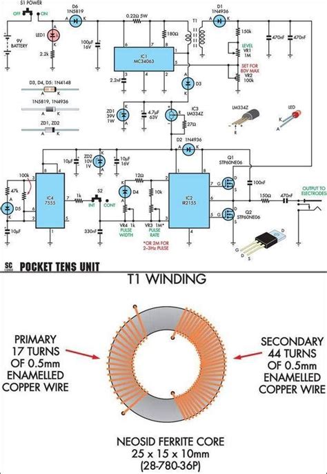 Electronic Muscle Stimulator Circuit Diagram