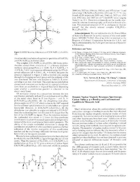 PDF Dynamic Nuclear Magnetic Resonance Spectroscopy Carbon Sulfur P