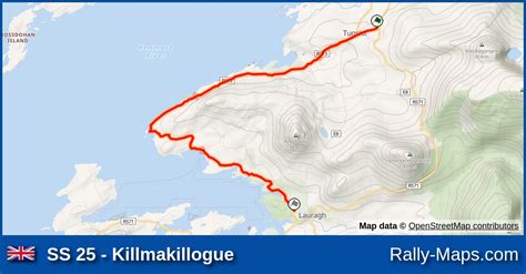 Ss Killmakillogue Stage Map Circuit Of Ireland Rally Erc