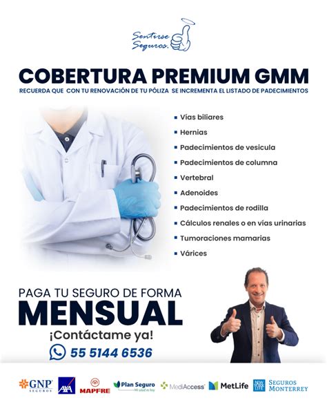 Cobertura Premium GMM Sentirse Seguros