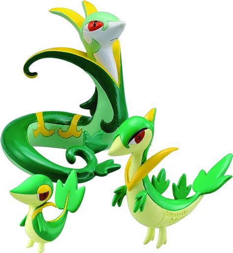 Pokemon Evolution Snivy Servine Serperior Pack Of 3 Uk