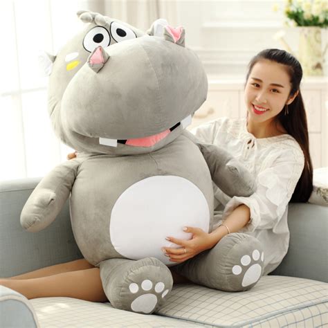 Cute Hippo Doll Plush Toys Bed Sleeping Pillow Child Birthday T Home