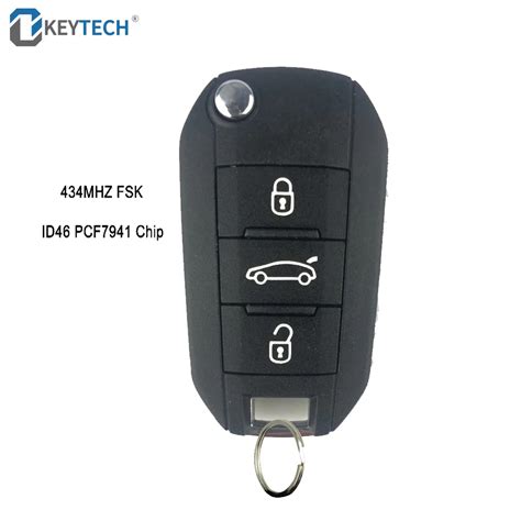 OOkeyTech Llave Remota De Coche Plegable Llave De Coche Con 3 Botones