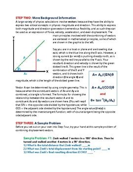 Physics: Vector Calculations Lab-Introduction by Creative Curricula