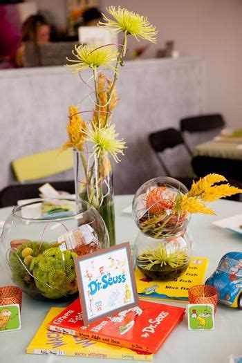 Dr Seuss Baby Shower Centerpiece Florals Baby Shower Book Baby