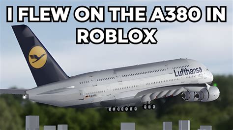 I Flew On The A380 In Roblox Lufthansa Flight Review Youtube