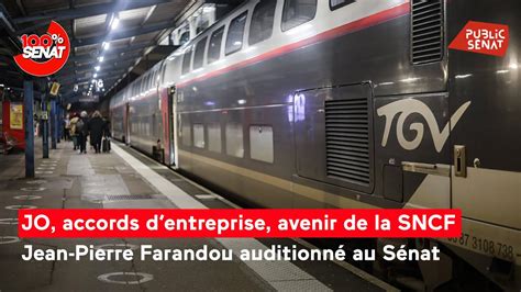 Dernière audition de Jean Pierre Farandou PDG de la SNCF au Sénat