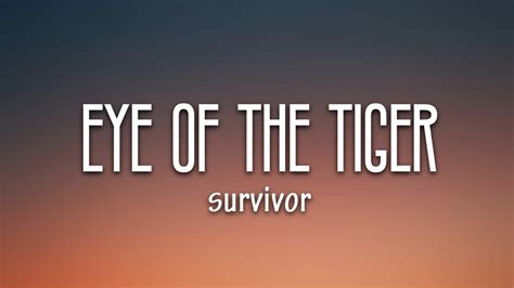 Survivor Eye Of The Tiger Lyrics YouTube Music