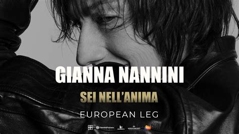 GIANNA NANNINI ANNUNCIA SEI NELL ANIMA TOUR EUROPEAN LEG News