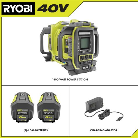 V Watt Power Station Kit Ryobi Tools