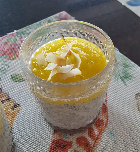 Pudim De Chia Coco E Manga