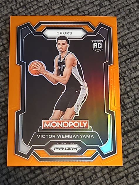 Victor Wembanyama Prizm Monopoly Orange Raw Price Guide