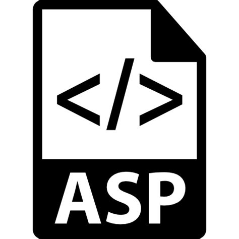 Asp Símbolo Formato De Archivo Icono Gratis