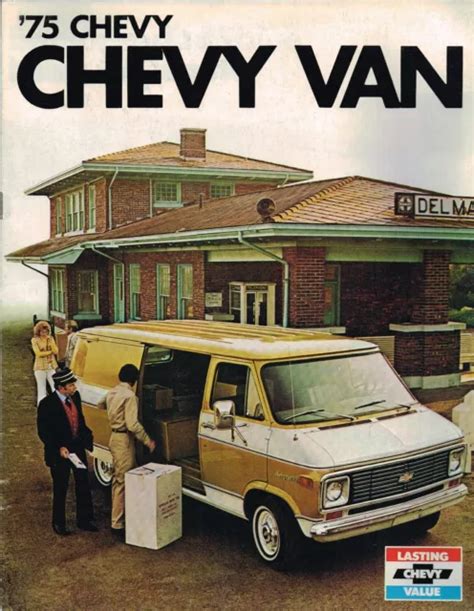 1975 CHEVY VAN Brochure W Color Chart G10 G20 G30 G 10 20 30 Hi